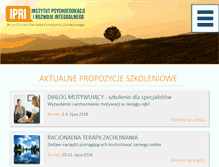 Tablet Screenshot of ipri.com.pl